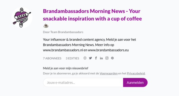 Brandambassadors Morning New